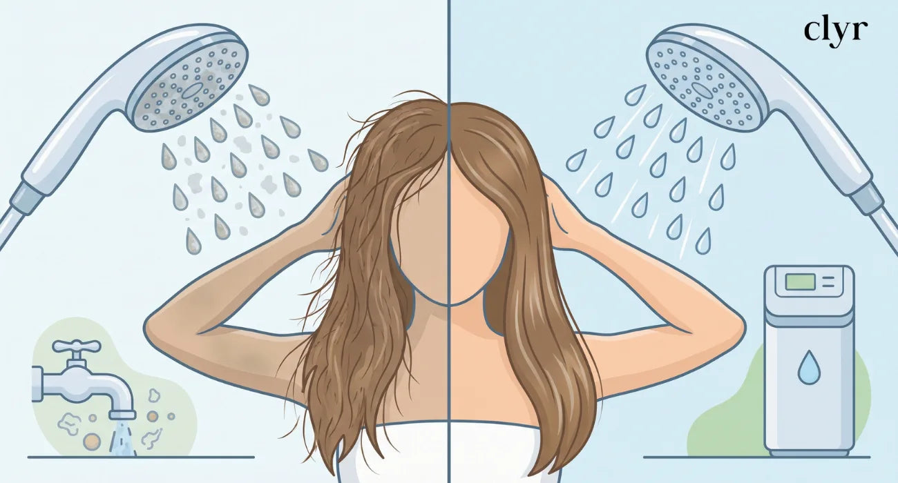Hard Water vs Soft Water in the Shower for Skin and Hair Health